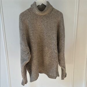 Babaa Cozy Tan Turtleneck Sweater